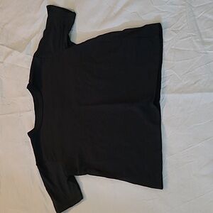 💥The Children's Place Boys Size 5/6 Black Short Sleeve Shirt Top